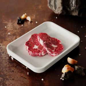 Plato Rectangular para Carne, de Porcelana Blanca, Apto para Lavavajillas, para Fiestas - Product Image 1