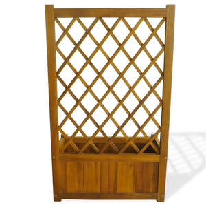 Fioriera da Giardino <span class=keywords><strong>in</strong></span> <span class=keywords><strong>Legno</strong></span> SenGong, Grande Vaso per Piante da Esterno <span class=keywords><strong>con</strong></span> Graticolato per Piante Rampicanti - Product Image 4