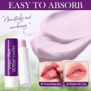 Baume à lèvres sans parabène et embellisseur de lèvres, le nouveau SADOER Clear Grape hydrate, prévient les gerçures, répare et soigne. - Product Image 2