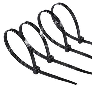 Venta al por mayor de fábrica, paquete de 100 piezas, fuerte autoblocante de nailon 66, bridas para cables con cremallera, bridas para cables de plástico blanco, muestra gratis ecológica - Product Image 2