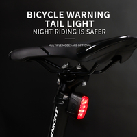 Lampu Sepeda Gunung Merah Putih Berkualitas Tinggi Red Beat, Tahan Hujan, Dapat Diisi Ulang, Lampu LED Sepeda