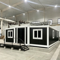 Meilleures ventes : Maison mobile modulaire préfabriquée de luxe de 20 pieds et 40 pieds avec pièce de conteneur extensible, 3 à 4 chambres