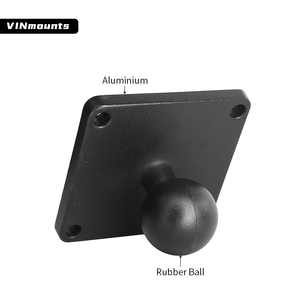 VINmounts Base carrée en aluminium de 1 pouce avec boule en caoutchouc pour support de tablette <span class=keywords><strong>Garmin</strong></span> Zumo/<span class=keywords><strong>TomTom</strong></span> - Product Image 5