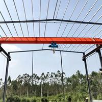 Pont roulant monopoutre de 5 tonnes de haute qualité et durable avec palan électrique pour le transfert de matériaux en usine