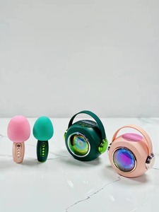 T6 Màu Xanh Răng FM Đài Phát Thanh 3D Stereo Karaoke Âm Thanh Hộp Loa Không Dây Loa Siêu Trầm Với Microphone Trẻ Em K12 - Product Image 6