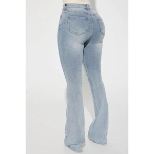 San Diego Sculpting Stretch Flare <span class=keywords><strong>Jeans</strong></span>-Lavado ligero Booty Shaping <span class=keywords><strong>Jeans</strong></span> Fábricas al <span class=keywords><strong>por</strong></span> <span class=keywords><strong>mayor</strong></span> Fabricación <span class=keywords><strong>Jeans</strong></span> <span class=keywords><strong>colombianos</strong></span> - Product Image 5