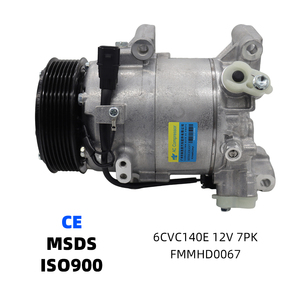 Compresor de Aire Acondicionado para Automóvil, 6CVC140 7PK, Polea 12V, Conjunto de Compresor de AC para Honda CR-V 2023 - Product Image 1