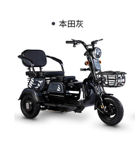 Tricycle électrique adulte 2026 OEM 60V à 2 places, longue autonomie, carrosserie ouverte, avec freins avant/arrière, charge utile 300-400 kg