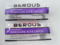 Kits de manucure professionnels luxueux personnalisés avec logo, style classique, portables, 3 pièces