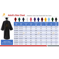 Chapeau et Robe de Cérémonie Universitaire OEM Fabriqués en Chine 100% Polyester Hiver/Été
