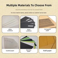 Boîte d'expédition postale express en carton ondulé robuste et écologique, pliable