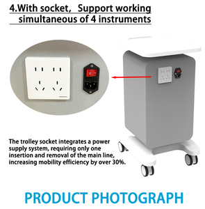 Carrello Robusto in Metallo 2025 per Spa, Clinica <span class=keywords><strong>di</strong></span> Medicina <span class=keywords><strong>Estetica</strong></span>, <span class=keywords><strong>Salone</strong></span> e Hotel, Carrello per Apparecchiature Viso con Supporto EMS Sculpt - Product Image 3