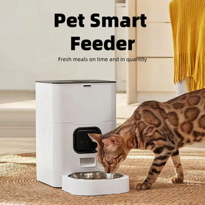 Distributore Automatico di Cibo <span class=keywords><strong>per</strong></span> Animali Domestici Smart Bianco 4L 6L con Funzione Vocale e Controllo Remoto, Alimentazione Precisa Programmata <span class=keywords><strong>per</strong></span> <span class=keywords><strong>Gatti</strong></span> e Cani - Product Image 3