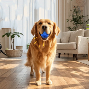 Luxury Eco-Friendly <b>Dog</b> Toys Indestructible Squeaky <b>Balls</b> Water Toys Durable Rubber Material for Aggressive Chewers Classic Cats - Product Image 1