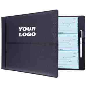 7 <b>Ring</b> Business Check Book Binder, 600 Check Capacity with Clear Vinyl Pouch Bill <b>Keeper</b> - Product Image 2