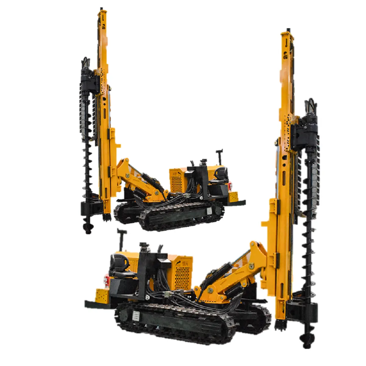 Vibrate Hammer Hydraulic Pile Driver Post Driver CASE CAT Yellow VOLVO UNIQUE OEM Steel Excavator Building Engine Technical Flat