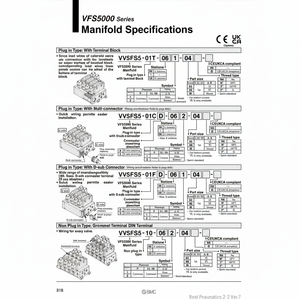 ชิ้นส่วนนิวเมติกส์ VV5FS5-10-041-04นิวเมติก SMC - Product Image 1