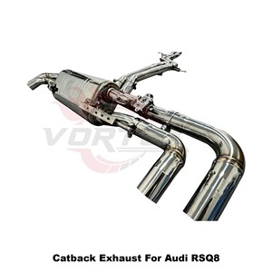 ระบบท่อไอเสียแคทแบ็กสแตนเลส Vortex Sport Sound Tuning สำหรับ Audi RSQ8 ปี 2019-2024 พร้อมวาล์วอิเล็กทรอนิกส์ - Product Image 5