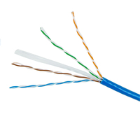 Nuevo cable de red LAN MX-STAR Cat6 UTP de 4 pares 26AWG CCA, certificado de alta velocidad, amarillo, caja de 305m, modelo 2026