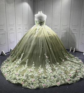 Mumuleo Sage Green Quinceanera Robes Vestidos De 15 De Xv Aos Quince 2025 Quinceaera Ball Gowns Vestidos Para 16 Aos - Product Image 4
