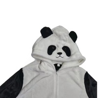 Couverture-sac de couchage panda portable à capuche, super douce, chaude et confortable en flanelle polaire, cadeau panda, combinaison pour adulte et enfant
