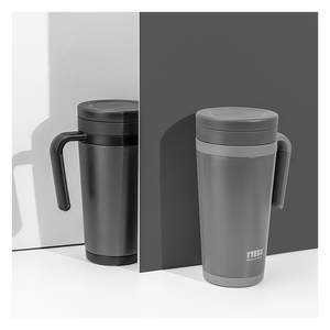 500ml cách điện phích nước bằng thép không gỉ chai với xử lý thời trang xách tay cốc cà phê - Product Image 2