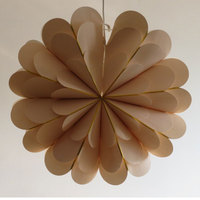 Nouvelle arrivée 3D simplicité maison création artisanat papier fleurs Origami lanternes lumières LED prix séparé