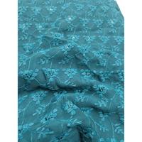 Tissu en dentelle Georgette Schiffli de qualité supérieure, broderie florale, textile élégant et transparent pour vêtements ethniques et occidentaux, pour Sal