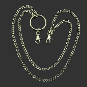 Cadena para Pantalones de Hombre, Diseño Simple y Personalizado, Doble Capa, Aleación Plateada, Cadena para la Cintura, Joyería de Moda, Gran Venta 2026 - Product Image 1