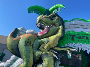 Khủng long 4 trong 1 T-REX lớn khô Combo <span class=keywords><strong>Inflatable</strong></span> Bouncer trả lại nhà khủng long bouncy lâu đài với <span class=keywords><strong>Slide</strong></span> - Product Image 5