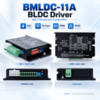 Contrôleur de moteur BLDC compact 24V 7A, pilote CC sans balais avec entrée analogique 0-5V, PWM et communication RS485