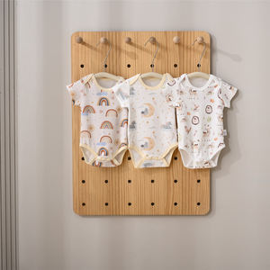 Respirável 100% Algodão Penteado Manga Curta Bebê <span class=keywords><strong>Romper</strong></span> Metal Snap Fácil Mudança De Fralda Confortável <span class=keywords><strong>Romper</strong></span> Newborn Unisex - Product Image 1