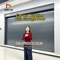 Porte rapide spirale turbo avec motif gravé en alliage d'aluminium, idéale pour les garages, les villas et les résidences seniors
