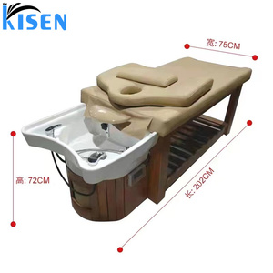 Lettino Lavatesta Semicircolare Completamente Aggiornato, Vendita Diretta dalla Fabbrica, con Terapia per la Testa e Vano Portaoggetti - Product Image 6