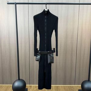 เดรสสเวตเตอร์แฟชั่นแขนยาวมีซิป, เดรสลำลองสำหรับฤดูใบไม้ร่วงและฤดูใบไม้ผลิ - Product Image 6