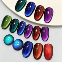 SH Matières Premières en Gros Prix Usine Effet Œil de Chat Magnétique 3-en-1 Pigment Gel Poudre Colorée Couleurs Changeantes Caméléon