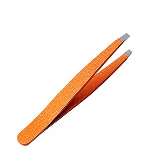 Pinzas para Cejas de Acero Inoxidable Color Oro Rosa ASAP, con Logotipo OEM, Empaquetadas por Unidades, Cuidado de Belleza, Punta Ergonómica Inclinada - Product Image 1