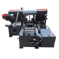 Scie à ruban CNC avec pince hydraulique, moteur 3KW, entraînement par engrenages
