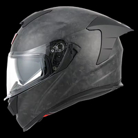 Casque de moto modulaire intégral certifié DOT/ECE, motifs personnalisés, matériau en fibre de carbone, protection anti-impact et anti-perforation