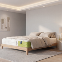 Colchón Híbrido de 12 Pulgadas Tamaño Queen en Caja, Espuma Viscoelástica con Bolsillos, Diseño Moderno, Firmeza Media, para Dormitorio, Fabricación OEM/ODM