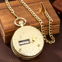 Montre de poche à quartz de style vintage avec 4 options de couleur, design pendentif musical steampunk pour enfants et adultes, non étanche