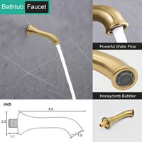 Système de douche thermostatique moderne doré brossé avec douches pluie et jet de 9 pouces et robinet inverseur 3 voies en laiton pour salle de bain