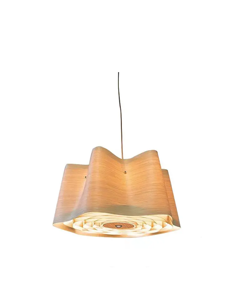 Nordic wood pendant lights led modern pendant lamp living room pendant lighting chandelier wood