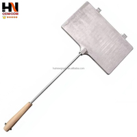 Moule à crêpes et gaufres rond en aluminium certifié LFGB FDA pour petit-déjeuner ethnique, outil de cuisson professionnel pour la maison et la vente en gros