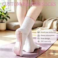 Chaussettes de yoga en coton respirantes et antidérapantes pour femmes personnalisées