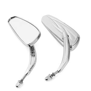 For Harley Road King Street Electra Glide Road Glide Dyna Softail Rearview <b>Mirrors</b> Chrome Motorcycle Accessories - Product Image 1