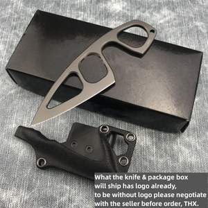 สร้อยคอรูปดาบ55HRC แนวยุทธวิธี7.5ซม. ใบมีดพร้อมปลอก K - Product Image 3