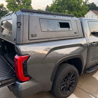 Penutup Bak Truk Pikap Hardtop Aluminium Tahan Cuaca, Dapat Diangkat, Dilengkapi Kaca Geser Samping yang Dapat Dikunci, Dapat Disesuaikan