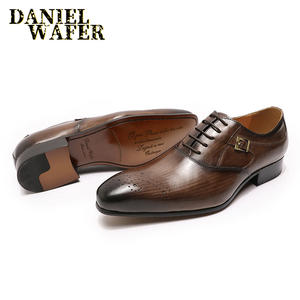 Zapatos de Vestir Clásicos Modernos Oxford con Punta de Ala, con Cordones, Formales, para Traje, Oficina, para Hombre - Product Image 4