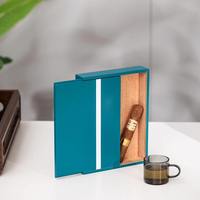 Boîte à cigares en bois massif, humidor vintage fait à la main, matériaux recyclés, doublure en carton ondulé, boîte de rangement de bureau pour les amateurs exigeants